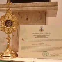 Comunidade católica de BH recebe relíquia de primeiro grau de Santa Inês  - Ramon Lisboa/EM/D.A.Press
