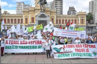 Brumadinho: atingidos fazem manifestação por novo Auxílio Emergencial 