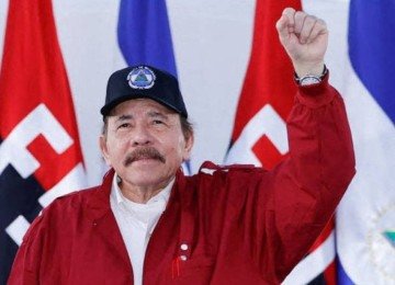 Daniel Ortega, presidente da Nicar&aacute;gua, refor&ccedil;a o controle do poder ap&oacute;s declarar o fim das elei&ccedil;&otilde;es no pa&iacute;s -  (crédito: Presid&ecirc;ncia da Nicar&aacute;gua via AFP)