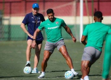 Fluminense aposta em jogadores mais experientes, entre eles o ex-atleticano Hulk, de 39 anos -  (crédito: Marcelo Gonçalves/Fluminense)