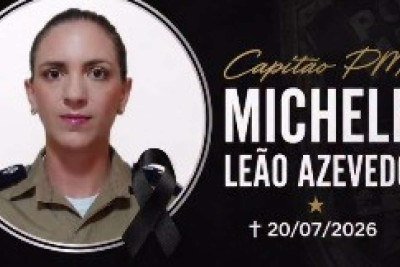 A capitã da Polícia Militar Michelle Leão Azevedo, morreu na noite dessa segunda-feira (20/7), em Belo Horizonte -  (crédito: Redes Sociais/Reprodução)