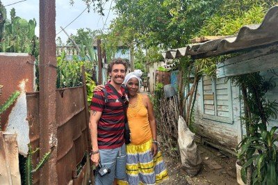 Entre tantos lugares visitados, Miguel Alvim vistou a favela mais perigosa e carente de Cuba e  vivenciou histórias do lugar -  (crédito: Arquivo pessoal)