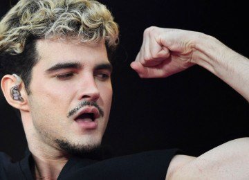 J&atilde;o, com seu visual renovado, demonstra energia para o grande retorno aos palcos e o lan&ccedil;amento de seu novo &aacute;lbum -  (crédito: Daniel Ramalho / AFP)