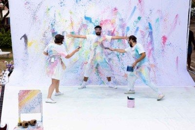 'Aquarela, um show c&ecirc;nico', do grupo Maria Cutia, ser&aacute;  uma das  atra&ccedil;&otilde;es de domingo (26/7) no Parque Ecol&oacute;gico Marcos Mazzoni  -  (crédito: Tati Motta/Divulga&ccedil;&atilde;o)