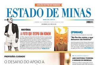 Confira a capa do Estado de Minas do dia 25/07/2026