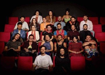Elenco e direção de 'Farewell', que estreia em 6 de agosto, no Teatro Sesiminas
 -  (crédito: Igor Cerqueira/Divulgação)
