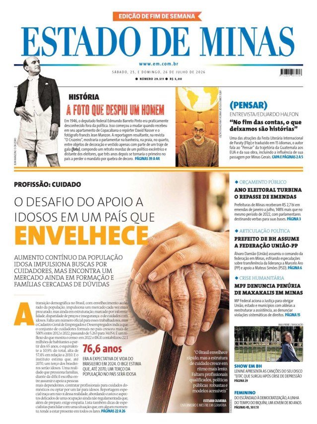 - (crédito: Capa do Estado de Minas )