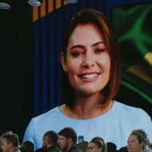 Michelle declara apoio a Flávio Bolsonaro e diz que 'vitória chegará' - Partido Liberal/Youtube