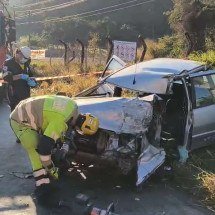 MG: homem morre e mulher fica ferida após carro capotar na MG-050 - Reprodução/CBMMG