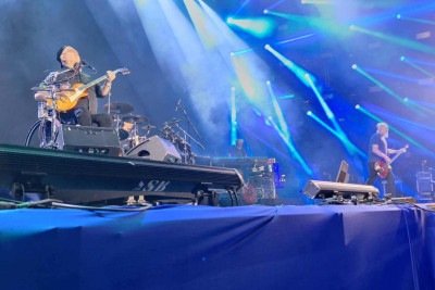 Os Paralamas do Sucesso fecharam a programação do Prime Rock Brasil, neste sábado (25/7) -  (crédito: Lucas Lanna Resende/EM/D.A. Press)