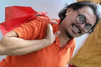 Delson Carlos Henrique de Lima Barros foi morto a facadas no apartamento onde morava, em Goiânia, na noite de sexta-feira (24/7) -  (crédito: Redes Sociais/Reprodução)