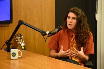 A cantora e compositora Amandona, de Belo Horizonte, autora de 'Por um triz', foi 
uma das classificadas na etapa de Tiradentes do Fenac -  (crédito: Gladyston Rodrigues/EM/D.A Press)