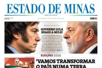 Capa impressa do Estado de Minas de 28/7/2026