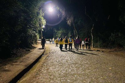 Trilha percorre 3km nas matas do Parque da Serra do Curral e das Mangabeiras -  (crédito: Carol Vasconcelos/Prefeitura de Belo Horizonte)