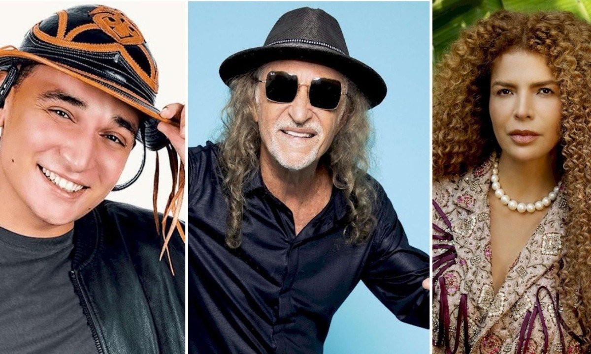 Festivalzinho em Alto-Mar terá João Gomes, Alceu Valença e Vanessa da Mata  -  (crédito: Reprodução / Instagram / Leo Aversa / Priscila Prade)