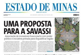 Capa impressa do Estado de Minas de 29/7/2026