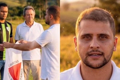 Cleitinho usou IA para simular mensagem do irmão e do pai -  (crédito: Reprodução/Instagram)