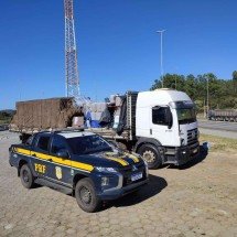 Mais de 4 mil litros de cachaça são apreendidos em galões de agrotóxicos - Divulgação/PRF