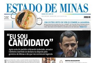 Confira a capa do Estado de Minas do dia 30/07/2026