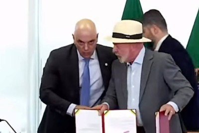 A conversa entre Lula e Alexandre de Moraes -  (crédito: Reprodução/YouTube)