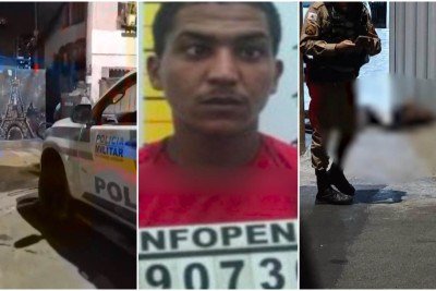 Felipe Moreira da Silva, apontado como liderança de uma das facções criminosas, morreu após, segundo a Polícia Militar, reagir à abordagem dos militares em Vespasiano -  (crédito: TV Alterosa / Reprodução)