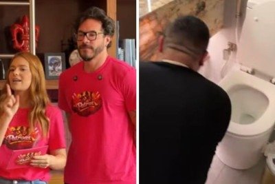 Viih Tube e Eliezer em imagens relacionadas ao reality 'As Patroas', motivo de acordo com o MPT por situa&ccedil;&otilde;es constrangedoras a funcion&aacute;rios -  (crédito: Redes sociais)