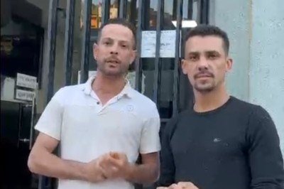O influenciador Diogo Henrique Calinçani, de 31 anos, à esquerda, ao lado do companheiro, Tiago de Abreu

 -  (crédito: Imagens cedidas ao EM)