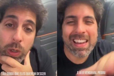 Humorista relata caos em voo desviado para BH após ventania no Rio de Janeiro -  (crédito: Tupi)