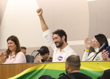 Gabriela Azevedo oficializa a candidatura ao governo de Minas 
       -  (crédito:   Marcos Vieira/EM/D.A Press)