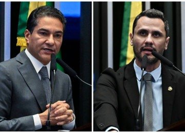 Após cinco horas de conversa, Marcos Pereira apresentou as condições para Cleitinho voltar a ser candidato do Republicanos -  (crédito: Fotos: Ton Molina e Carlos Moura/Agência Senado)
