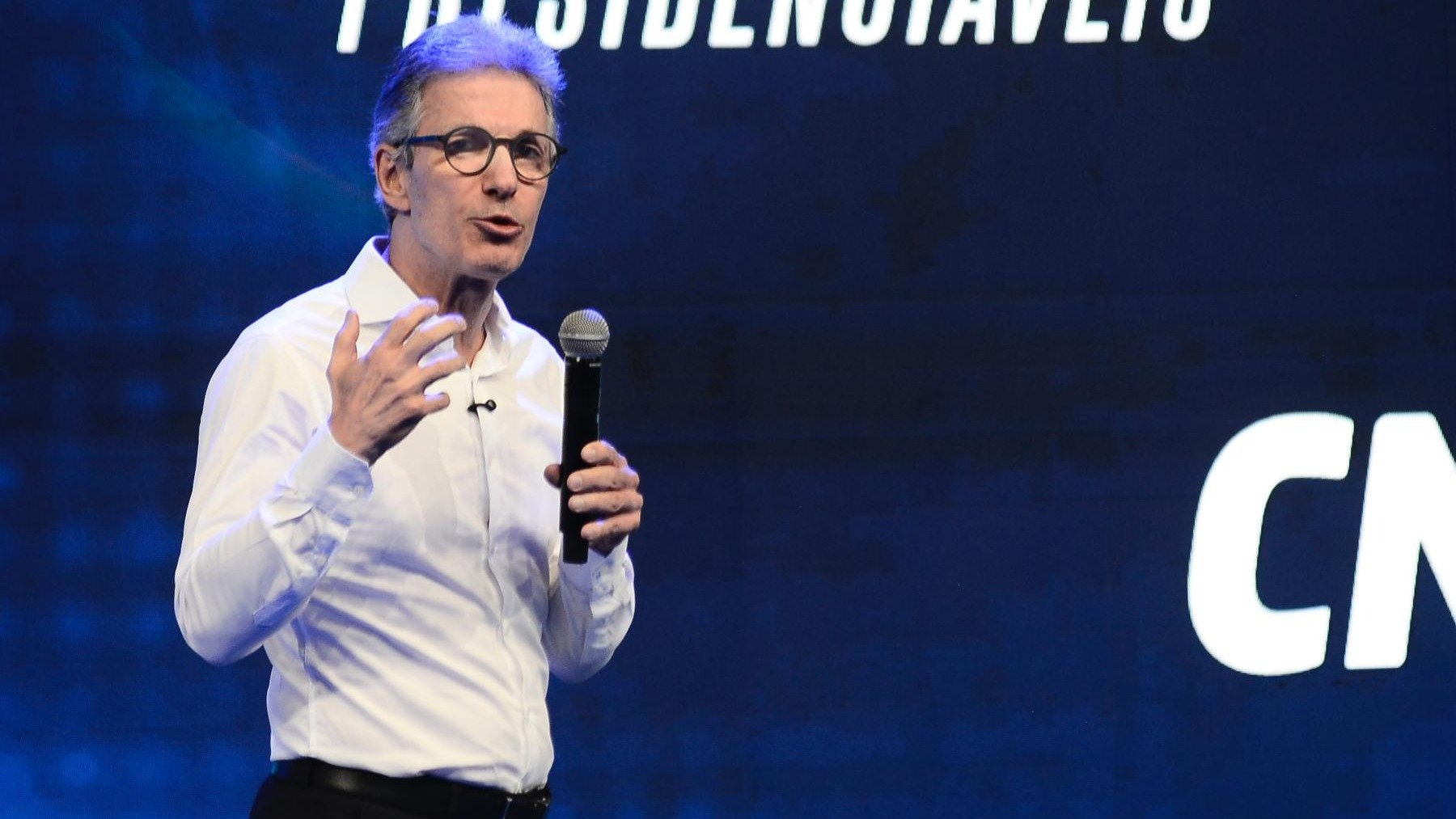 Zema, confirmado como candidato do Novo &agrave; Presid&ecirc;ncia, em apari&ccedil;&atilde;o p&uacute;blica para sua campanha -  (crédito:  Minervino J&uacute;nior/CB)