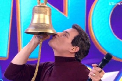 SBT supera a Globo com ‘Domingo Legal’ e Celso Portiolli comemora ao vivo; assista -  (crédito: Tupi)