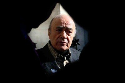 Mohamed Al Fayed nasceu em Alexandria, no Egito, em 1929, e construiu um império internacional de negócios que o transformou em um dos empresários mais influentes do Reino Unido -  (crédito: CHRIS YOUNG / AFP)