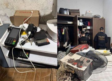 Os agentes fizeram ações de busca e apreensão nas cidades de Governador Valadares e Tarumirim  -  (crédito: PF / Divulgação )