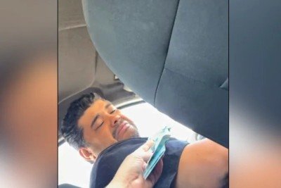 Passageira se emocionou com história contada pelo motorista. Agora, Polícia Civil investiga suspeita de estelionato  -  (crédito: Material cedido ao Correio)