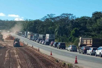 intervenção  na BR-381 - Aguardada há décadas, a duplicação na estrada, em trecho que inclui a chamada 'Rodovia da Morte', foi retomada com obras a partir da Grande BH até o Leste de Minas -  (crédito: Dnit/Divulgação)