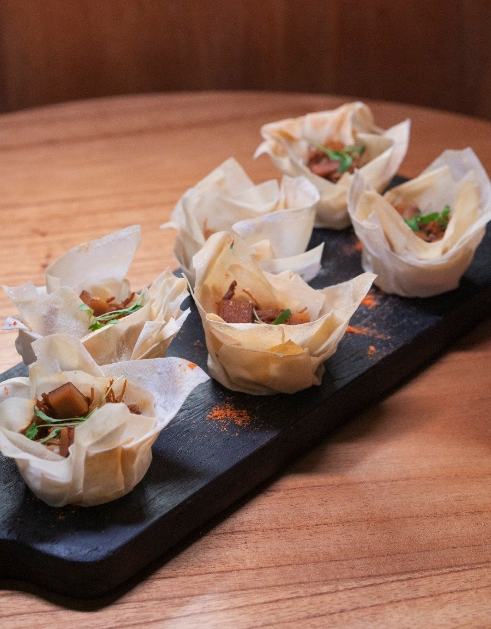 Trouxinhas de carne de sol do Cria Caf&eacute;