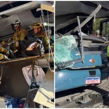 Batida na BR-259 entre ônibus e carreta deixa mortos e feridos em MG  - CBMMG