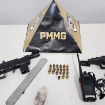 MG: jovem de 18 anos é preso com submetralhadora artesanal dentro de casa - PMMG