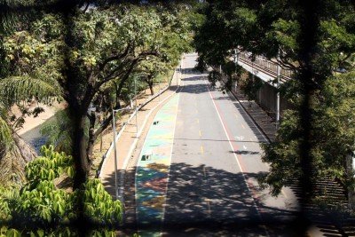 O trecho já é parcialmente utilizado pela população para caminhadas, corridas e ciclismo  -  (crédito: Jair Amaral/EM/D.A Press)