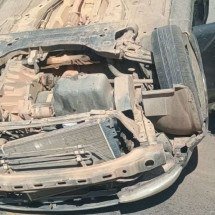 Bebê de 1 mês é arremessada de carro após capotamento no interior de Minas - PMRv / Divulgação