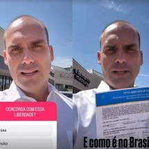 Eduardo Bolsonaro critica vacinação obrigatória de crianças no Brasil - Redes Sociais/Reprodução