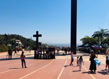 Primeiro fim de semana após a reinauguração da Praça do Papa -  (crédito: Edésio Ferreira/EM/D.A Press)