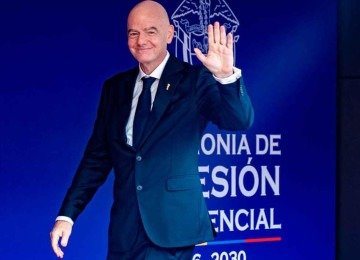 Gianni Infantino é presidente da Fifa desde fevereiro de 2016 -  (crédito: Colombian Presidency/AFP)