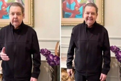 Faustão faz rara aparição na TV e emociona o filho João no SBT; assista -  (crédito: Tupi)