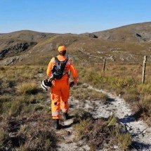 Colombiano desaparecido na Serra do Cipó é encontrado pelos bombeiros - Corpo de bombeiros/Divulgação