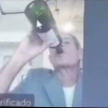 OAB pede providências contra juiz flagrado bebendo em julgamento - Reprodução