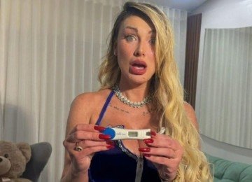 Andressa Urach se emociona ao descobrir que será avó pela primeira vez -  (crédito: Tupi)