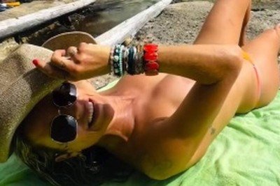 Luana Piovani posta fotos nua e pede ‘biscoito’ aos fãs no Instagram -  (crédito: Tupi)