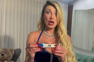 Andressa Urach se emociona ao descobrir que será avó pela primeira vez -  (crédito: Tupi)